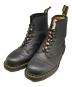 Dr.Martens（ドクターマーチン）の古着「EYE BOOT  Black Leopard  PEBBLE+ITALIAN HAIR ON/8ホールブーツ」｜ブラック