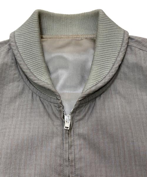 Maison Margiela（メゾンマルジェラ）Maison Margiela (メゾンマルジェラ) ショールカラーージップアップジャケット グレー サイズ:SIZE48の古着・服飾アイテム