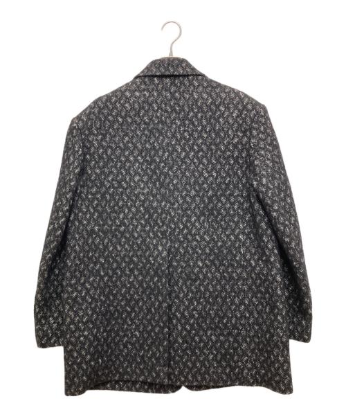 MARC JACOBS（マークジェイコブス）MARC JACOBS (マークジェイコブス) チェック柄シルク混メルトンコート ブラック サイズ:SIZE2の古着・服飾アイテム