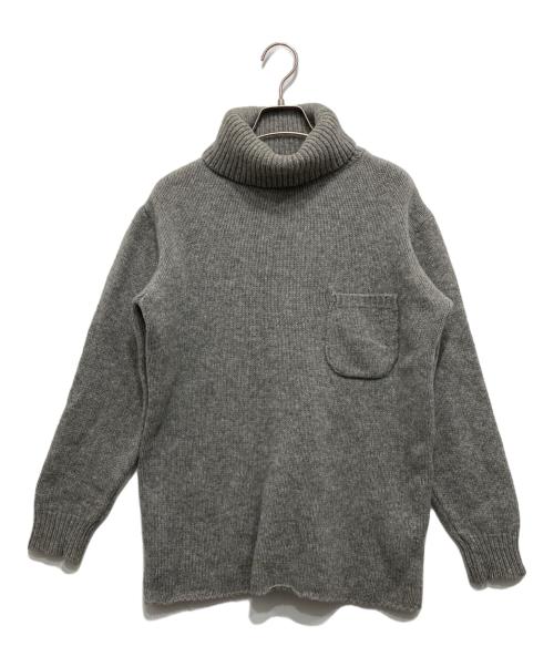 MM6 Maison Margiela（エムエムシックスメゾンマルジェラ）MM6 Maison Margiela (エムエムシックスメゾンマルジェラ) 90's ポケット付きウールタートルネックニット グレー サイズ:不明の古着・服飾アイテム