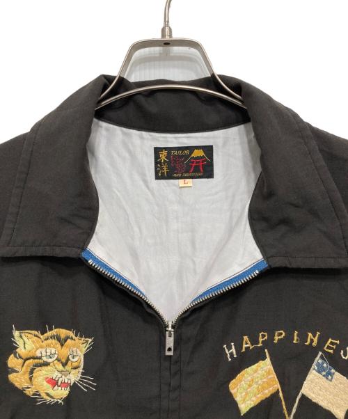 TAILOR TOYO（テーラー東洋）TAILOR TOYO (テーラー東洋) 1960s style cotton rayon vietnam jacket ブラック サイズ:Lの古着・服飾アイテム