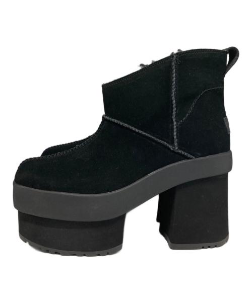 UGG（アグ）UGG (アグ) New Heights Platform Mini/ショートブーツ ブラック サイズ:25cmの古着・服飾アイテム