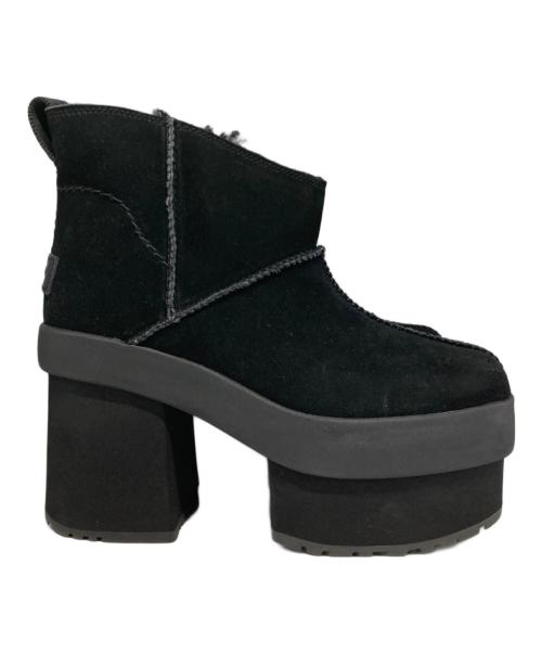 UGG（アグ）UGG (アグ) New Heights Platform Mini/ショートブーツ ブラック サイズ:25cmの古着・服飾アイテム