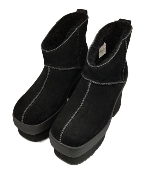 UGG（アグ）UGG (アグ) ショートブーツ/New Heights Platform Mini ブラック サイズ:24cmの古着・服飾アイテム