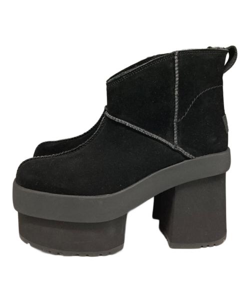 UGG（アグ）UGG (アグ) ショートブーツ/New Heights Platform Mini ブラック サイズ:24cmの古着・服飾アイテム