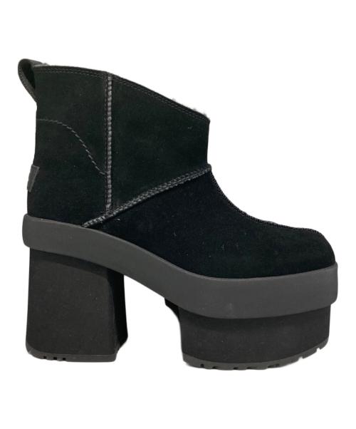 UGG（アグ）UGG (アグ) ショートブーツ/New Heights Platform Mini ブラック サイズ:24cmの古着・服飾アイテム