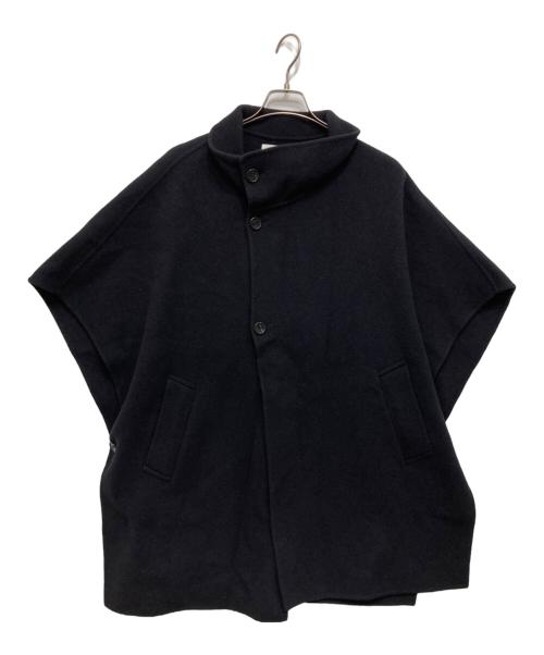MIESROHE（ミースロエ）MIESROHE (ミースロエ) 接結フードポンチョCT ネイビー サイズ:freeの古着・服飾アイテム