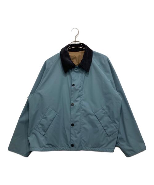 Barbour（バブアー）Barbour (バブアー) Adam et Rope (アダム エ ロペ) REVERSIBLE TRANSPORT/リバーシブルトランスポートジャケット スカイブルー×ブラウン サイズ:40の古着・服飾アイテム
