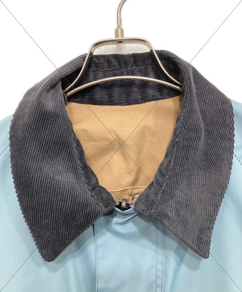 Barbour（バブアー）Barbour (バブアー) Adam et Rope (アダム エ ロペ) REVERSIBLE TRANSPORT/リバーシブルトランスポートジャケット スカイブルー×ブラウン サイズ:40の古着・服飾アイテム