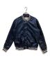 MAISON KITSUNE（メゾンキツネ）の古着「バックロゴ サテン テディブルゾン」｜ネイビー