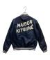 MAISON KITSUNE (メゾンキツネ) バックロゴ サテン テディブルゾン ネイビー サイズ:S：15000円