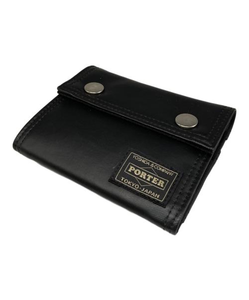 PORTER（ポーター）PORTER (ポーター) POCKET CORD WALLET/3つ折り財布 ブラックの古着・服飾アイテム
