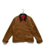 SUGAR CANEシュガーケーン）の古着「CANVAS PADDED WORK JACKET /裏地キルティングダックジャケット」｜ブラウン