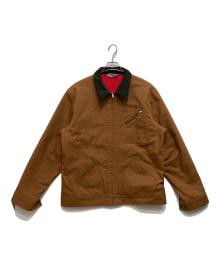 SUGAR CANE（シュガーケーン）の古着「CANVAS PADDED WORK JACKET /裏地キルティングダックジャケット」｜ブラウン