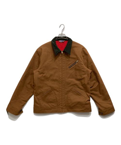 SUGAR CANE（シュガーケーン）SUGAR CANE (シュガーケーン) CANVAS PADDED WORK JACKET /裏地キルティングダックジャケット ブラウン サイズ:XLの古着・服飾アイテム