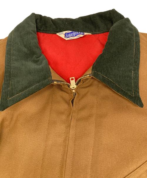 SUGAR CANE（シュガーケーン）SUGAR CANE (シュガーケーン) CANVAS PADDED WORK JACKET /裏地キルティングダックジャケット ブラウン サイズ:XLの古着・服飾アイテム