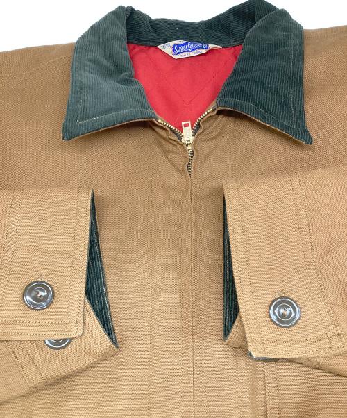 SUGAR CANE（シュガーケーン）SUGAR CANE (シュガーケーン) CANVAS PADDED WORK JACKET /裏地キルティングダックジャケット ブラウン サイズ:XLの古着・服飾アイテム