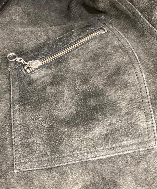 seven by seven（セブンバイセブン）SEVEN BY SEVEN (セブンバイセブン) BEAUTY&YOUTH (ビューティーアンドユース) 91―B TYPE LEATHER BLOUSON ブラック サイズ:Lの古着・服飾アイテム