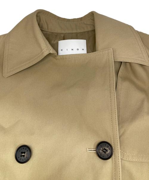 CINOH（チノ）CINOH (チノ) TRENCH GILLET トレンチ ジレ ロングベスト ベージュ サイズ:freeの古着・服飾アイテム