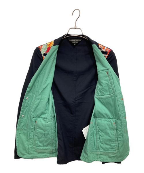 COMME des GARCONS HOMME PLUS（コムデギャルソンオムプリュス）COMME des GARCONS HOMME PLUS (コムデギャルソンオムプリュス) パッチワーク再構築ジャケット ブラック×マルチカラー サイズ:XSの古着・服飾アイテム