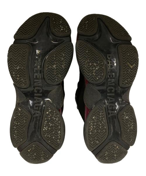 BALENCIAGA（バレンシアガ）BALENCIAGA (バレンシアガ) Triple S Clear Sole/ローカットスニーカー ブラック×ピンク サイズ:42の古着・服飾アイテム