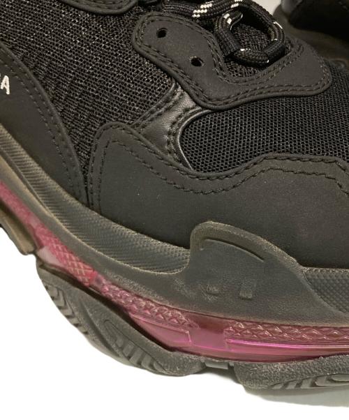 BALENCIAGA（バレンシアガ）BALENCIAGA (バレンシアガ) Triple S Clear Sole/ローカットスニーカー ブラック×ピンク サイズ:42の古着・服飾アイテム