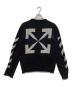 OFFWHITE (オフホワイト) DIAGONAL ARROW アシンメトリーニット・セーター ブラック サイズ:L：15000円