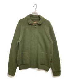 Barbour×TO KI TO（バブアー×トキト）の古着「Paxman Zip Up Jumper/ジップアップニット」｜グリーン