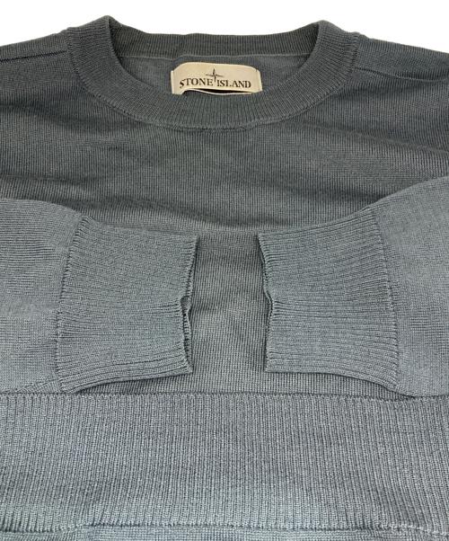 STONE ISLAND（ストーンアイランド）STONE ISLAND (ストーンアイランド) クルーネックニット グレー サイズ:Lの古着・服飾アイテム