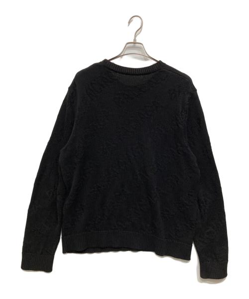 BALENCIAGA（バレンシアガ）BALENCIAGA (バレンシアガ) ロゴジャガードウールニット ブラック サイズ:Sの古着・服飾アイテム