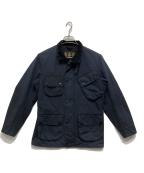 Barbourバブアー）の古着「SL INTERNATIONAL DOT/オイルド モーターサイクル ジャケット」｜ネイビー×ブラック