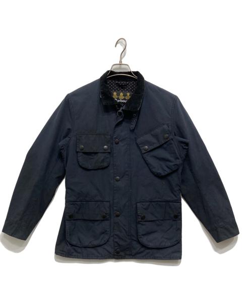 Barbour（バブアー）Barbour (バブアー) SL INTERNATIONAL DOT/オイルド モーターサイクル ジャケット ネイビー×ブラック サイズ:36の古着・服飾アイテム