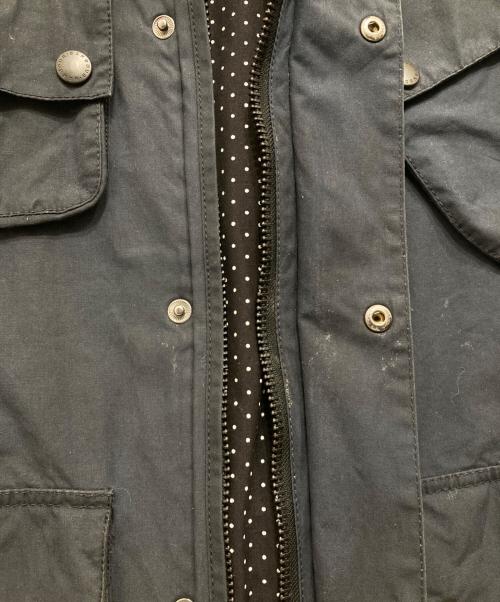 Barbour（バブアー）Barbour (バブアー) SL INTERNATIONAL DOT/オイルド モーターサイクル ジャケット ネイビー×ブラック サイズ:36の古着・服飾アイテム