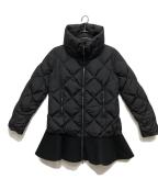 MONCLERモンクレール）の古着「VOUGLANS/キルティングロングダウンジャケット」｜ブラック