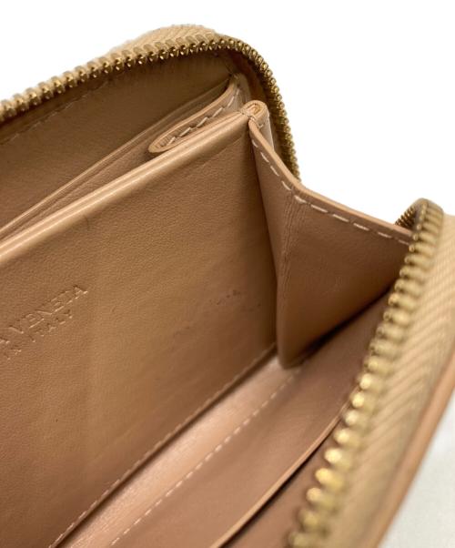 BOTTEGA VENETA（ボッテガベネタ）BOTTEGA VENETA (ボッテガベネタ) ジップアラウンドコインパース ベージュの古着・服飾アイテム