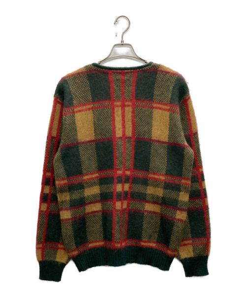 Needles（ニードルズ）Needles (ニードルス) Tartan Mohair Cardigan ブラウン×グリーン サイズ:Sの古着・服飾アイテム