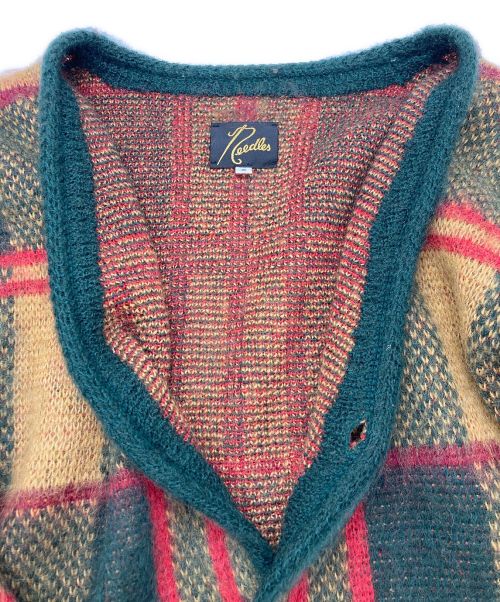 Needles（ニードルズ）Needles (ニードルス) Tartan Mohair Cardigan ブラウン×グリーン サイズ:Sの古着・服飾アイテム