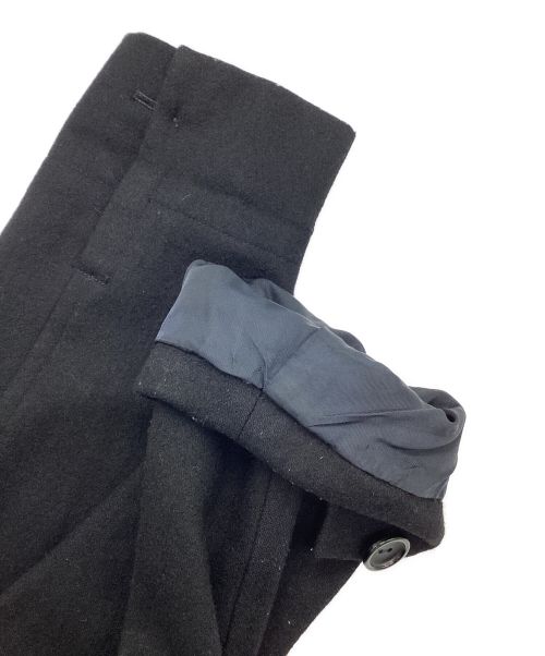 Y's（ワイズ）Y's (ワイズ) ウールスタンドカラーコート ブラック サイズ:不明の古着・服飾アイテム