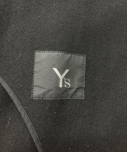 Y's（ワイズ）Y's (ワイズ) ウールスタンドカラーコート ブラック サイズ:不明の古着・服飾アイテム