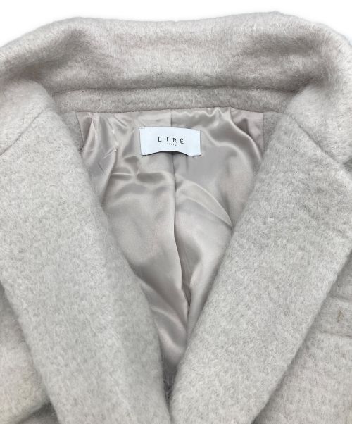 ETRE TOKYO（エトレトウキョウ）ETRE TOKYO (エトレトウキョウ) ウールシャギーチェスターコート グレー サイズ:Mの古着・服飾アイテム