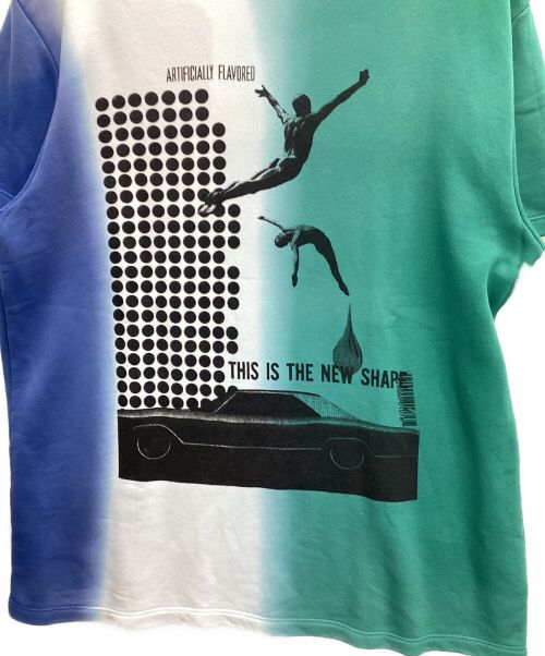 RAF SIMONS（ラフシモンズ）RAF SIMONS (ラフシモンズ) グラフィックTシャツ ブルー×グリーン サイズ:XSの古着・服飾アイテム