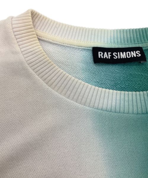 RAF SIMONS（ラフシモンズ）RAF SIMONS (ラフシモンズ) グラフィックTシャツ ブルー×グリーン サイズ:XSの古着・服飾アイテム