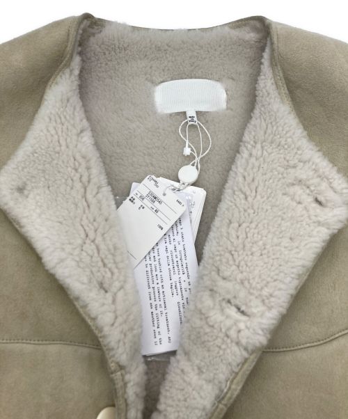 Maison Margiela（メゾンマルジェラ）Maison Margiela (メゾンマルジェラ) 袖切替ムートンジャケット ベージュ サイズ:46の古着・服飾アイテム