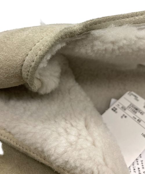 Maison Margiela（メゾンマルジェラ）Maison Margiela (メゾンマルジェラ) 袖切替ムートンジャケット ベージュ サイズ:46の古着・服飾アイテム