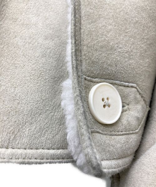 Maison Margiela（メゾンマルジェラ）Maison Margiela (メゾンマルジェラ) 袖切替ムートンジャケット ベージュ サイズ:46の古着・服飾アイテム