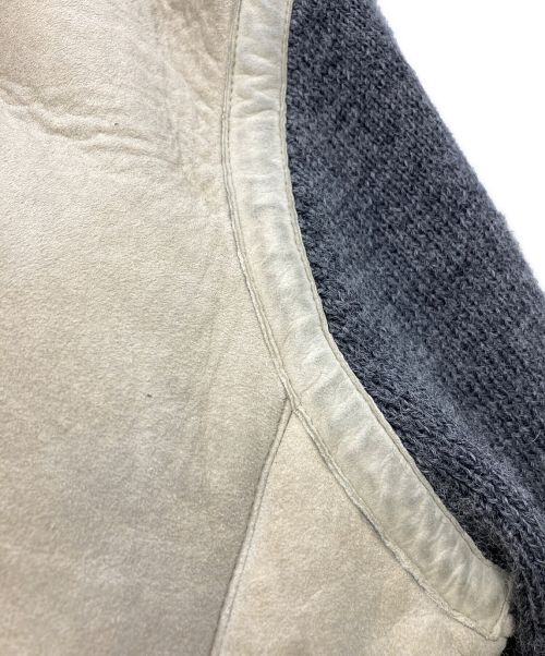 Maison Margiela（メゾンマルジェラ）Maison Margiela (メゾンマルジェラ) 袖切替ムートンジャケット ベージュ サイズ:46の古着・服飾アイテム