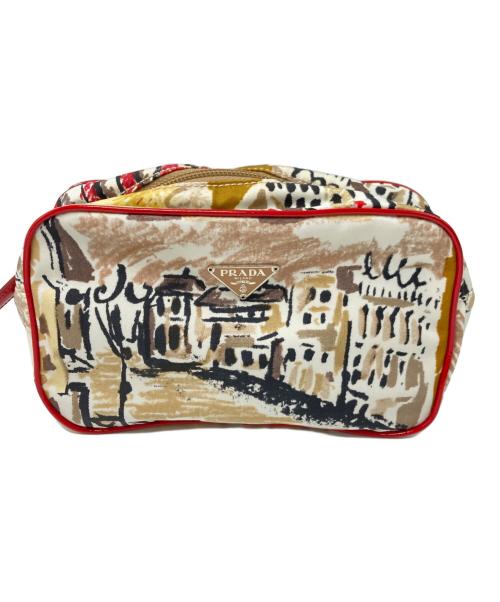 PRADA（プラダ）PRADA (プラダ) ポーチ ベージュの古着・服飾アイテム