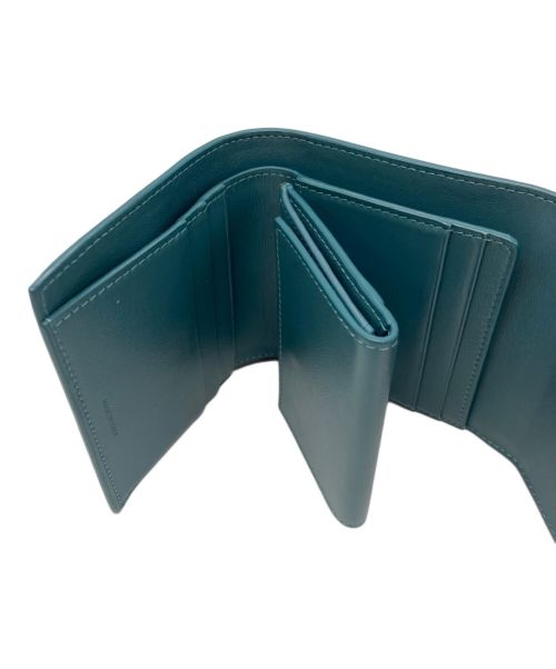 CELINE（セリーヌ）CELINE (セリーヌ) スモールトリフォールドウォレット ブルーの古着・服飾アイテム