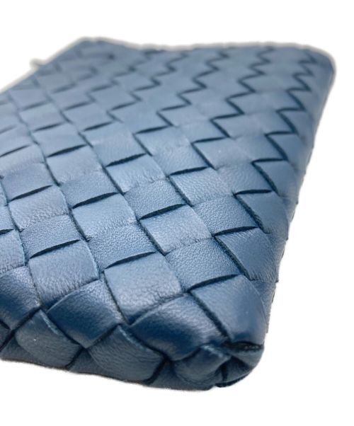 BOTTEGA VENETA（ボッテガベネタ）BOTTEGA VENETA (ボッテガベネタ) イントレチャートコインケース ネイビーの古着・服飾アイテム