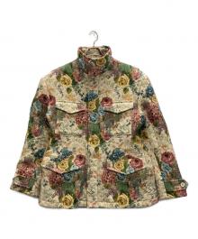 LOUIS VUITTON（ルイ ヴィトン）の古着「フラワージャガード フィールドジャケット モノグラム ミリタリージャケット M65」｜ベージュ